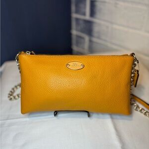 Coach Yellow Leather Crossbody Bag